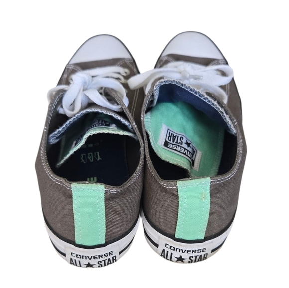 Converse Gray/Mint Canvas Sneakers M7/W9 - Picture 4 of 8